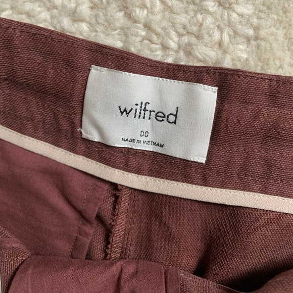 WILFRED Brown Cropped Dress Pants - Picture 3 of 3